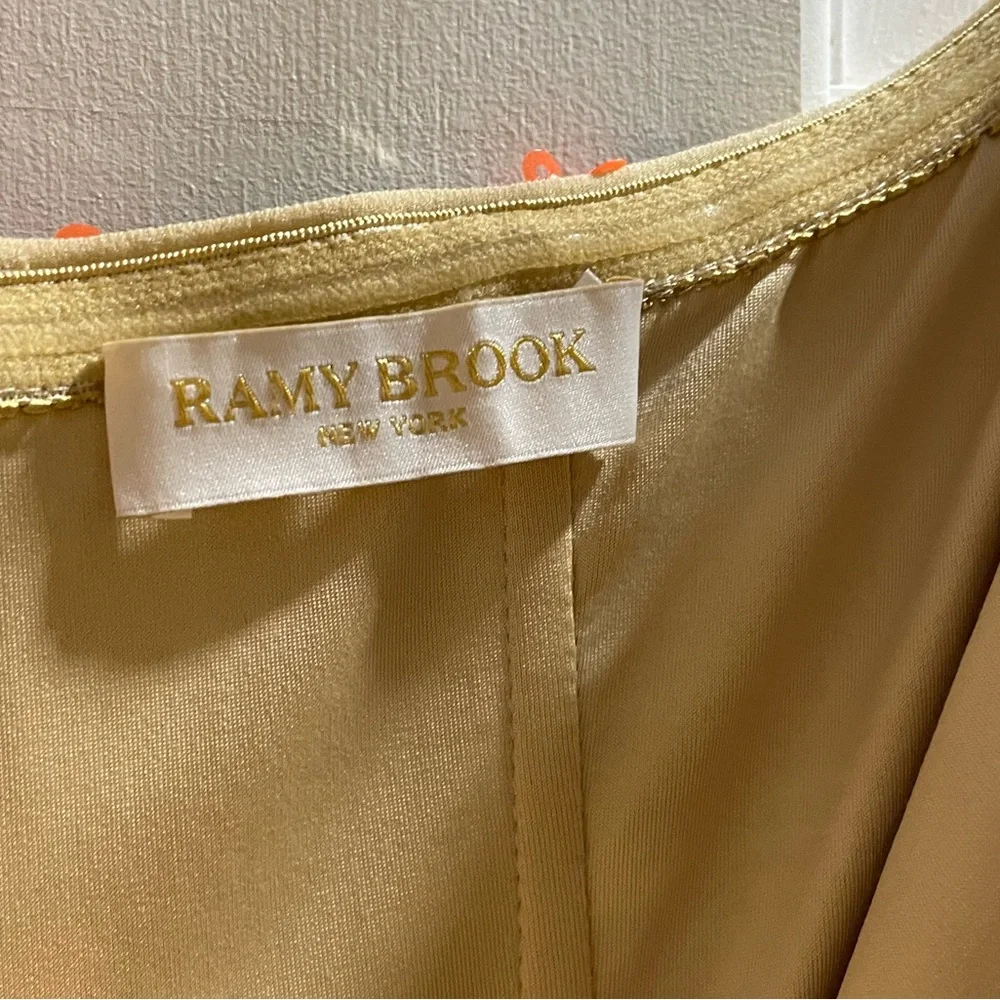 Unique Designer Floral Sequin Strapless Maxi - Picture 3 of 6